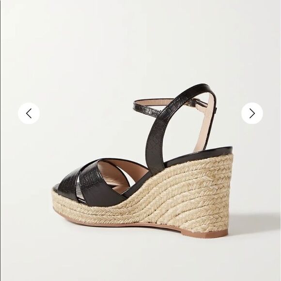 New Stuart Weitzman Espadrille Wedges BNIB 7.5 - Picture 4 of 7